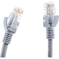 Патч-корд ExeGate UTP-RJ45-RJ45-5e-0,3M-LSZH-GY, UTP, cat.5e, 0.3м, серый 286375