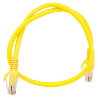 Патч-корд ExeGate UTP-RJ45-RJ45-5e-0,5M-YL, UTP, cat.5e, 0.5м, желтый 172880