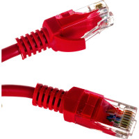 Патч-корд ExeGate UTP-RJ45-RJ45-5e-3M-RD, UTP, cat.5e, 3м, красный 258679