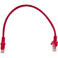 Патч-корд ExeGate UTP-RJ45-RJ45-5e-0,3M-RD, UTP, cat.5e, 0.3м, красный 258666