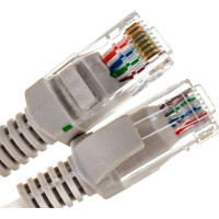 Патч-корд ExeGate UTP-RJ45-RJ45-5e-15M-GY, UTP, cat.5e, 15м, серый 241491