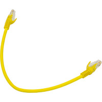 Патч-корд ExeGate UTP-RJ45-RJ45-5e-0,3M-LSZH-YL, UTP, cat.5e, 0.3м, желтый 286374