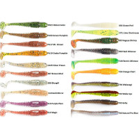 Съедобные искусственные виброхвосты LUCKY JOHN LJ Pro Series TIOGA 2.4in, цвет 085, 9шт. 140119-085