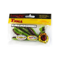 Съедобные искусственные виброхвосты LUCKY JOHN LJ Pro Series TIOGA 3.9in, цвет T44, 5шт. 140104-T44