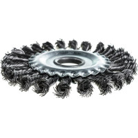 Щетка дисковая жгутовая 13-030 125 мм; 22,2 для УШМ, ворс витая сталь 0,50 EuroBrush EB-DST4