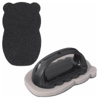 Карборундовая губка для мытья кухни МУЛЬТИДОМ с ручкой NEW VL58-103