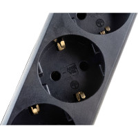 Сетевой фильтр ExeGate SP-6-1.8B 6 евро с заземлением, 1.8м, выключатель с подсветкой, черный 119391