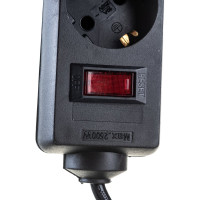 Сетевой фильтр ExeGate SP-6-1.8B 6 евро с заземлением, 1.8м, выключатель с подсветкой, черный 119391