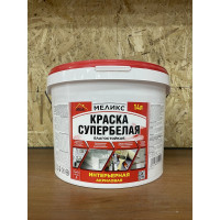 Супербелая акриловая интерьерная краска Меликс Влагостойкая 14 кг MOS-14КСИВ01