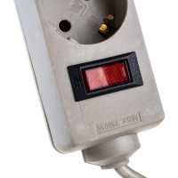 Сетевой фильтр ExeGate SP-6-1.8G 6 евро с заземлением, 1.8м, выключатель с подсветкой, серый 119388