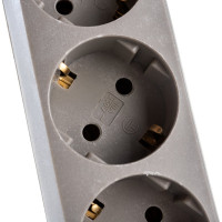 Сетевой фильтр ExeGate SP-6-1.8G 6 евро с заземлением, 1.8м, выключатель с подсветкой, серый 119388