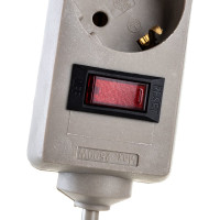 Сетевой фильтр ExeGate SP-5-1.8G 5 евро с заземлением, 1.8м, выключатель с подсветкой, серый 221173