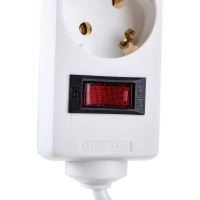 Сетевой фильтр ExeGate SP-6-1.8W 6 евро с заземлением, 1.8м, выключатель с подсветкой, белый 221172