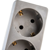 Сетевой фильтр ExeGate SP-3-5G 3 евро с заземлением, 5м, выключатель с подсветкой, серый 221183