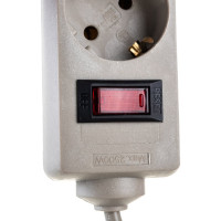 Сетевой фильтр ExeGate SP-3-5G 3 евро с заземлением, 5м, выключатель с подсветкой, серый 221183