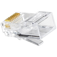 Коннектор RJ-45 ExeGate Категории 6 8P8C под одножильный кабель 100шт 283691