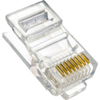 Коннектор RJ-45 ExeGate Категория 5 V 8P8C под одножильный кабель 100шт 158091