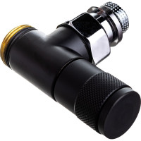 Угловой вентиль SR Rubinetterie Tondera ручная регулировка, 1/2"х3/4" E, черный 0623-1500VCES