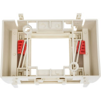 Дополнительный настенный бокс LANMASTER Mosaic на 1 модуль, 45x45, белый LAN-WA-RMB-F45/E-WH