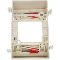 Дополнительный настенный бокс LANMASTER Mosaic на 1 модуль, 45x45, белый LAN-WA-RMB-F45/E-WH