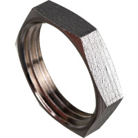 Контргайка сантехническая MPF 1" латунная никелированная внутренняя резьба ИС.072291