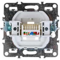 Компьютерная 1-местная розетка STEKKER Эрна RJ-45, механизм, слоновая кость PST00-9107-02 39325
