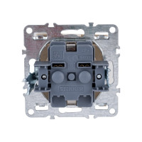 1-местная розетка STEKKER Эрна с заземлением с крышкой, механизм, 250В, 16А, с защитной шторкой, слоновая кость PST16-9112-02 39330