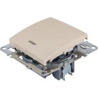 1-клавишный выключатель STEKKER с индикатором, механизм, PSW10-9101-02, 250В, 10А, серия Эрна, слоновая кость 39320