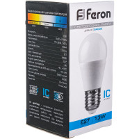 Светодиодная лампа FERON LB-950, 13W, 230V E27 6400K G45 38106