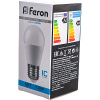 Светодиодная лампа FERON LB-950, 13W, 230V E27 6400K G45 38106