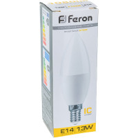 Светодиодная лампа FERON LB-970, 13W, 230V E14 2700K свеча 38107
