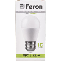 Светодиодная лампа FERON LB-950, 13W, 230V E27 4000K G45 38105