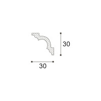 Карниз потолочный NOMASTYL (2000х30х30 мм) NMC MA