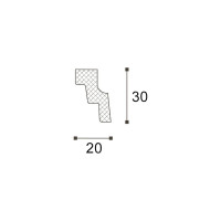 Карниз потолочный NOMASTYL (2000х20х30 мм) NMC MC