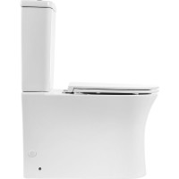 Чаша унитаза BelBagno ANCONA полное примыкание к стене, P-trap BB1224CPR-P