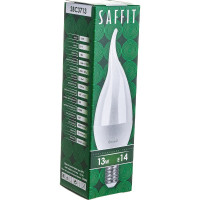 Светодиодная лампа SAFFIT SBC3713 13W 4000K 230V E14 C37T свеча на ветру 55165