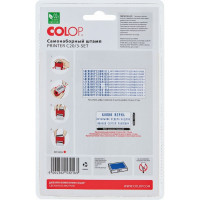Автоматический самонаборный штамп Colop пластик. 3 строки 14х38 мм PRINTER С 20/3 SET 00-00001010