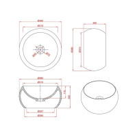 Раковина Montebianco Palla 12033