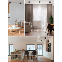 Светильник для натяжных потолков FERON HL356 12W, 230V, GX53, черный, 41510