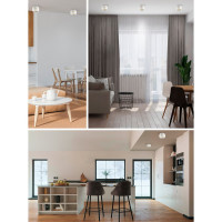 Светильник для натяжных потолков FERON HL356 12W, 230V, GX53, белый 41509