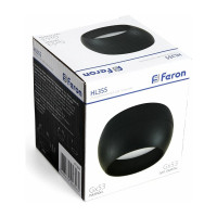 Светильник для натяжных потолков FERON HL355 12W, 230V, GX53, черный 41508