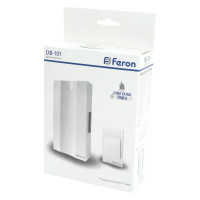 Дверной проводной звонок FERON DB-101, 230V, белый 41504