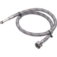 Подводка для смесителей СТМ сталь 1/2xM10x80 см., длинный штуцер CWFLS080