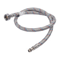 Подводка для смесителей СТМ сталь, 1/2xM10x80 см., короткий штуцер CWFSS080