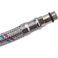 Подводка для смесителей СТМ сталь, 1/2xM10x80 см., короткий штуцер CWFSS080