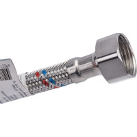 Подводка для смесителей СТМ сталь, 1/2xM10x80 см., короткий штуцер CWFSS080