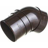 Колено Docke STANDARD 80 мм х 45 градусов, темно-коричневый PVTL-1023