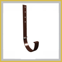 Кронштейн желоба Docke STANDARD металлический, 120 мм х 240 мм., темно-коричневый ZVTS-1173