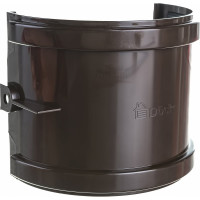 Соединитель желобов Docke STANDARD 120 мм., темно-коричневый PVTE-1023