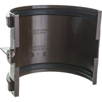 Соединитель желобов Docke STANDARD 120 мм., темно-коричневый PVTE-1023